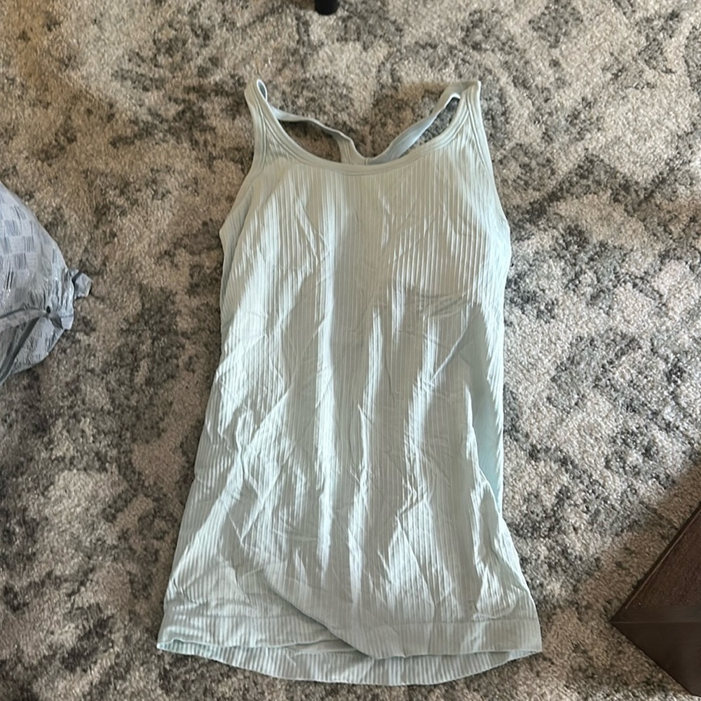 Ebb to street lululemon light blue tank top